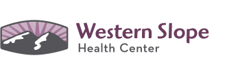 Western Slope Health Center logo with mountains